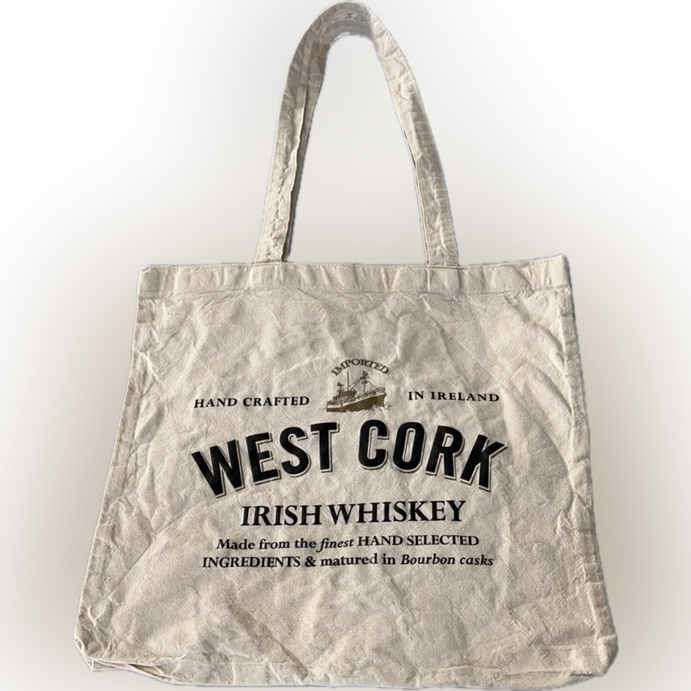West Cork Iron Whiskey Tote Bag 14x13 Small Size Festival Outdoor Shoulder